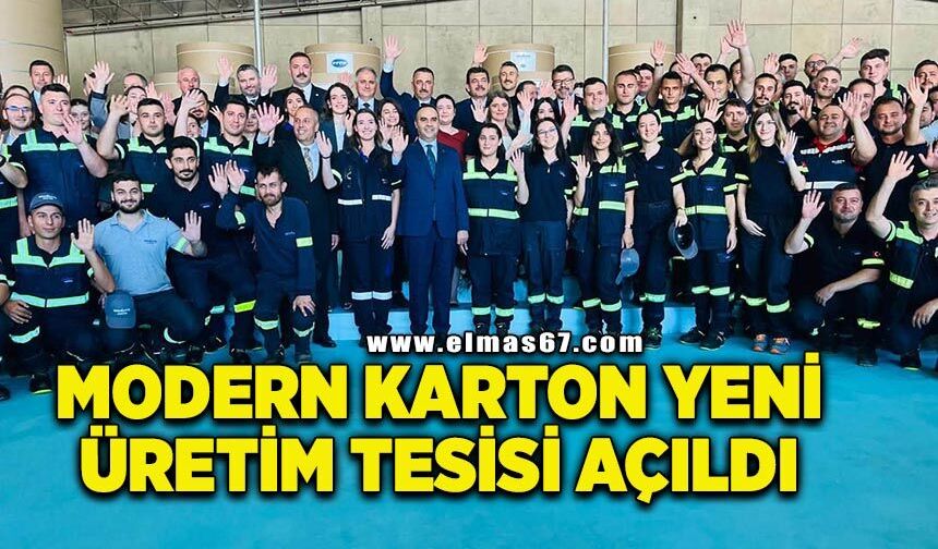 Modern Karton Yeni Üretim Tesisi’nin açılışı yapıldı