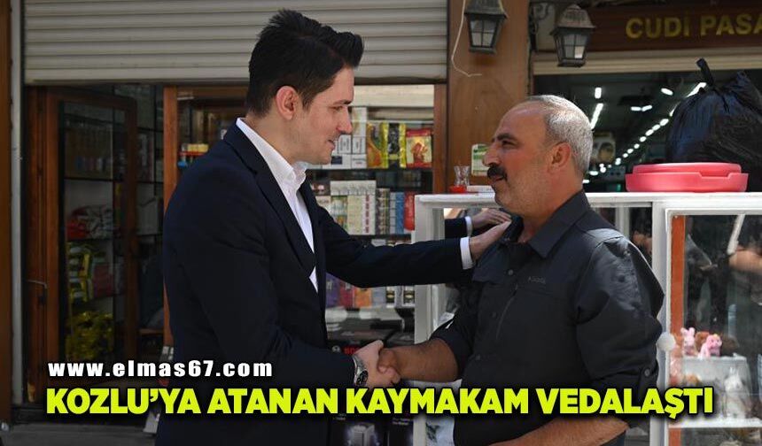 Kozlu’ya atanan Nusaybin Kaymakamı Çakır, esnaf ve vatandaşlarla vedalaştı