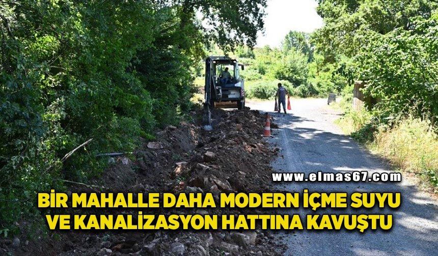 Bir mahalle daha modern içme suyu ve kanalizasyon hattına kavuştu