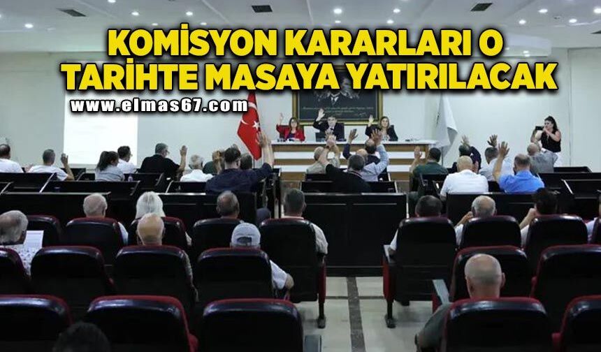 Komisyon kararları o tarihte masaya yatırılacak