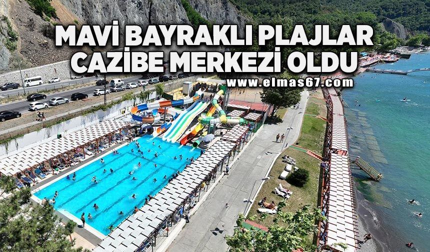Mavi bayraklı plajlar çekim merkezi oldu