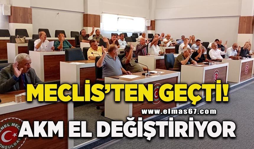Meclisten geçti! Devrek AKM el değiştiriyor