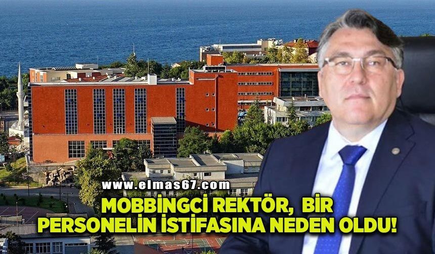 Mobbingci Rektör, baskıya dayanamayan bir personelin istifasına neden oldu