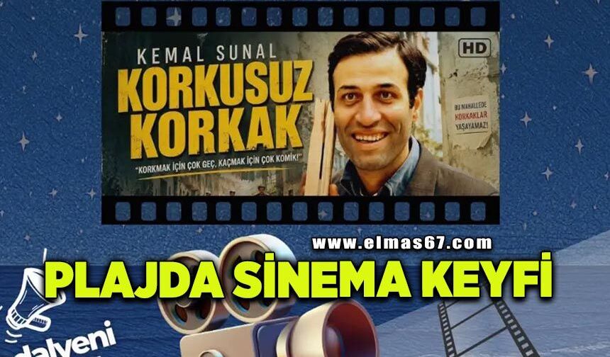 Tersane Plajı’nda sinema keyfi