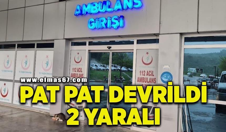 'Pat-pat' devrildi: 2 yaralı