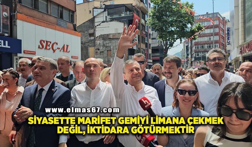 Özel: "Siyasette marifet gemiyi limana çekmek değil, gemiyi menzile ulaştırmak, hedefe götürmek, iktidara götürmektir"