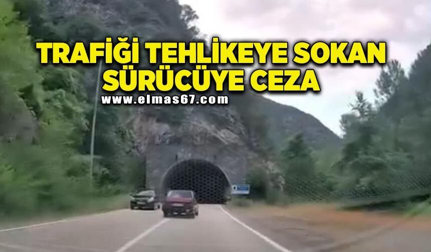 Trafiği tehlikeye atan sürücüye 44 bin TL ceza kesildi