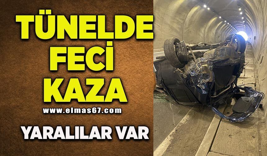 Tünelde kaza: 2 yaralı