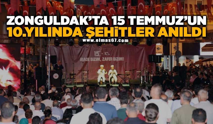 Zonguldak'ta 15 Temmuz'un 10. yılında şehitler anıldı