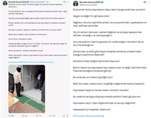 Polis Elinde Ayakkabiyla Kaymakami Bekledi 19565854 3312 M